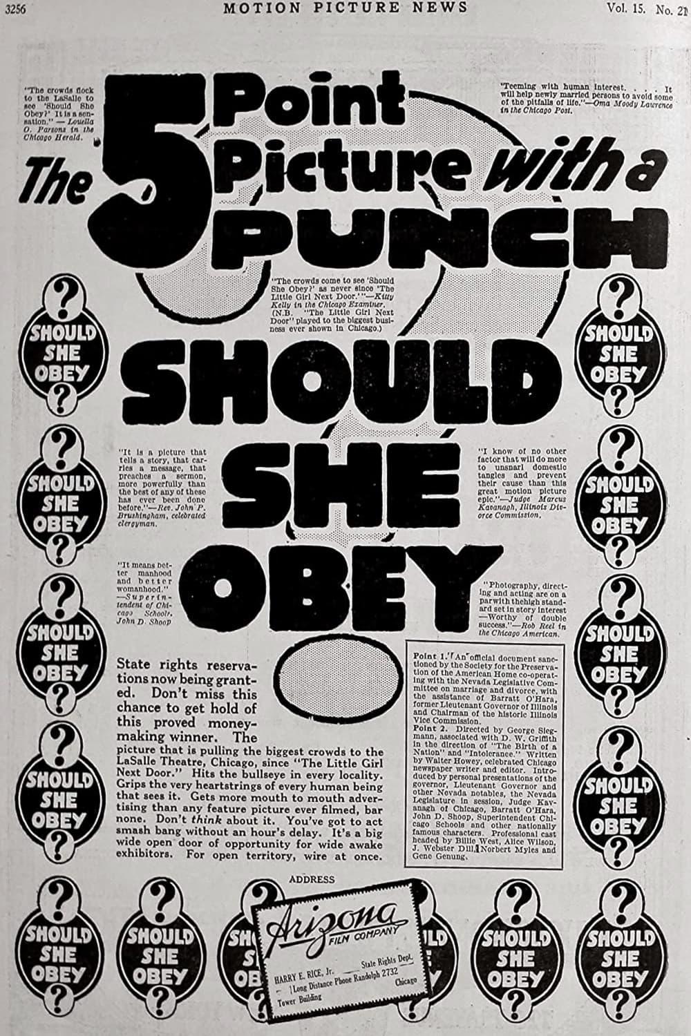 Should She Obey? poster