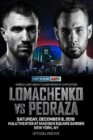 Vasyl Lomachenko vs. Jose Pedraza poster