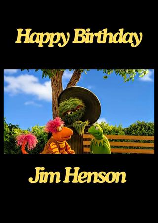 Happy Birthday Jim Henson poster