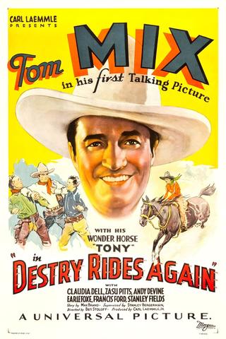 Destry Rides Again poster