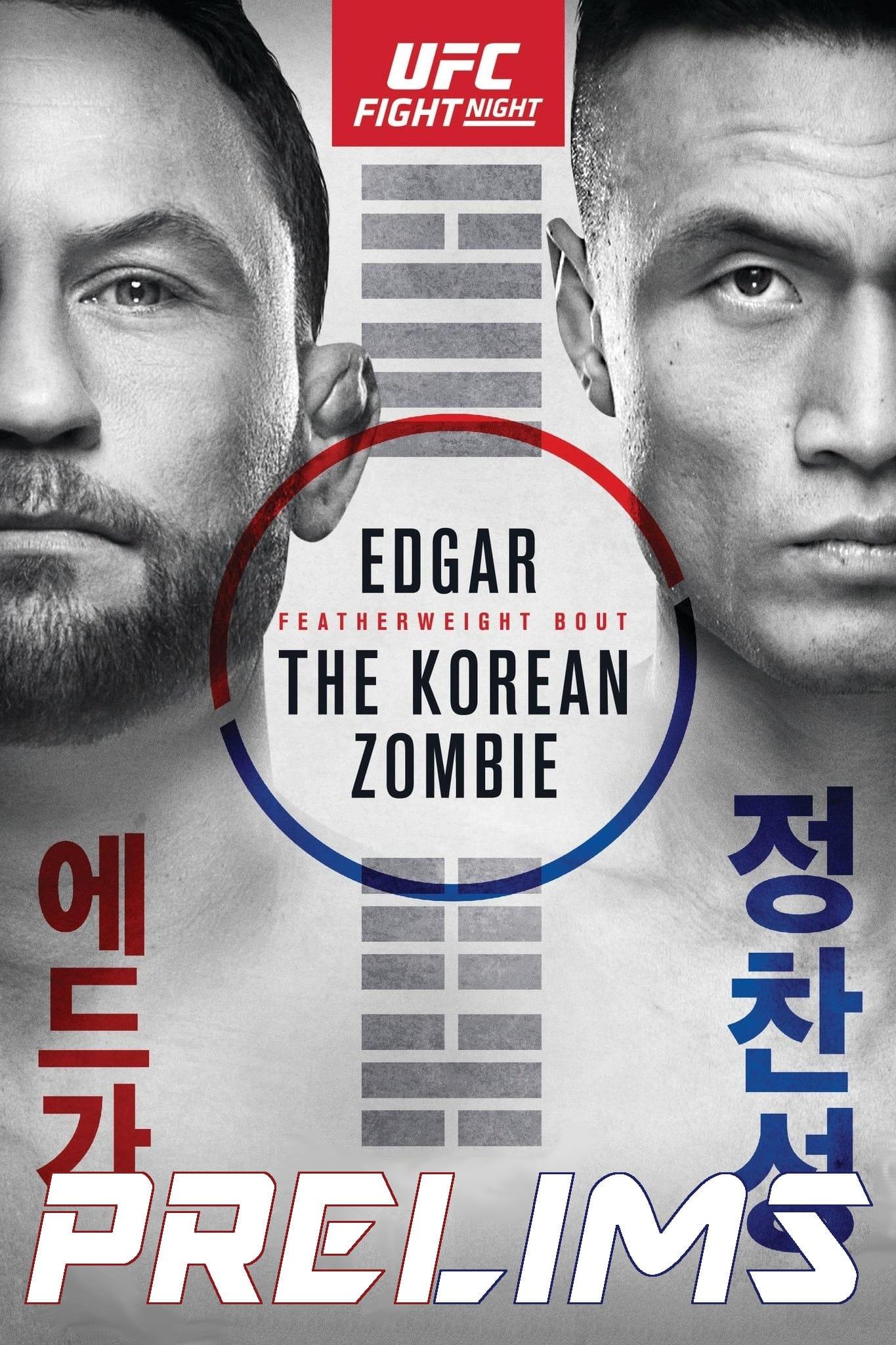 UFC Fight Night 165:  Edgar vs The Korean Zombie poster