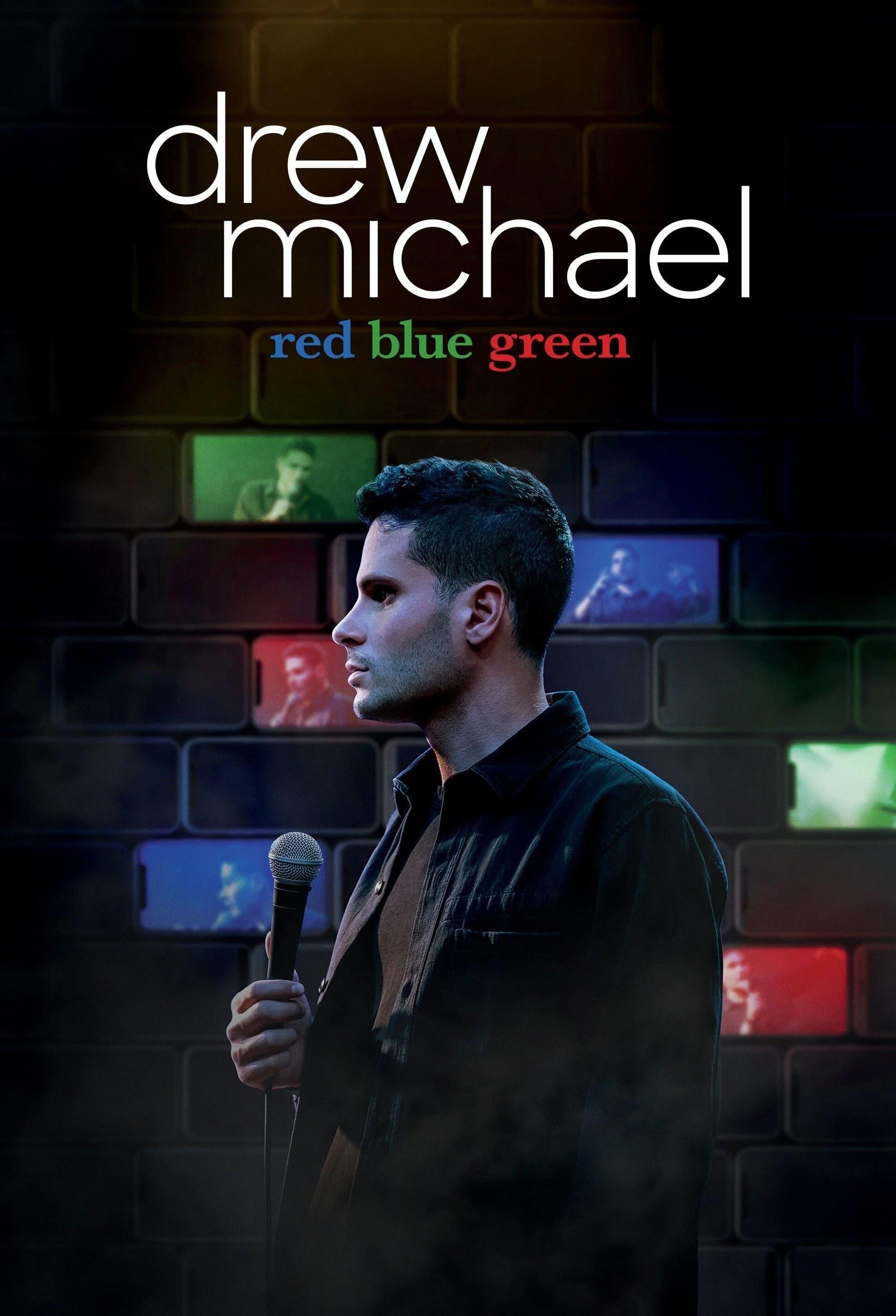 drew michael: red blue green poster