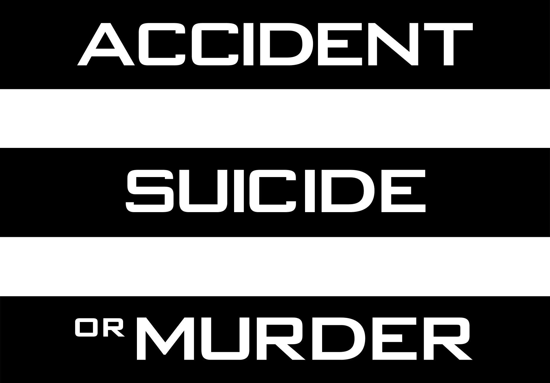 Accident, Suicide or Murder logo