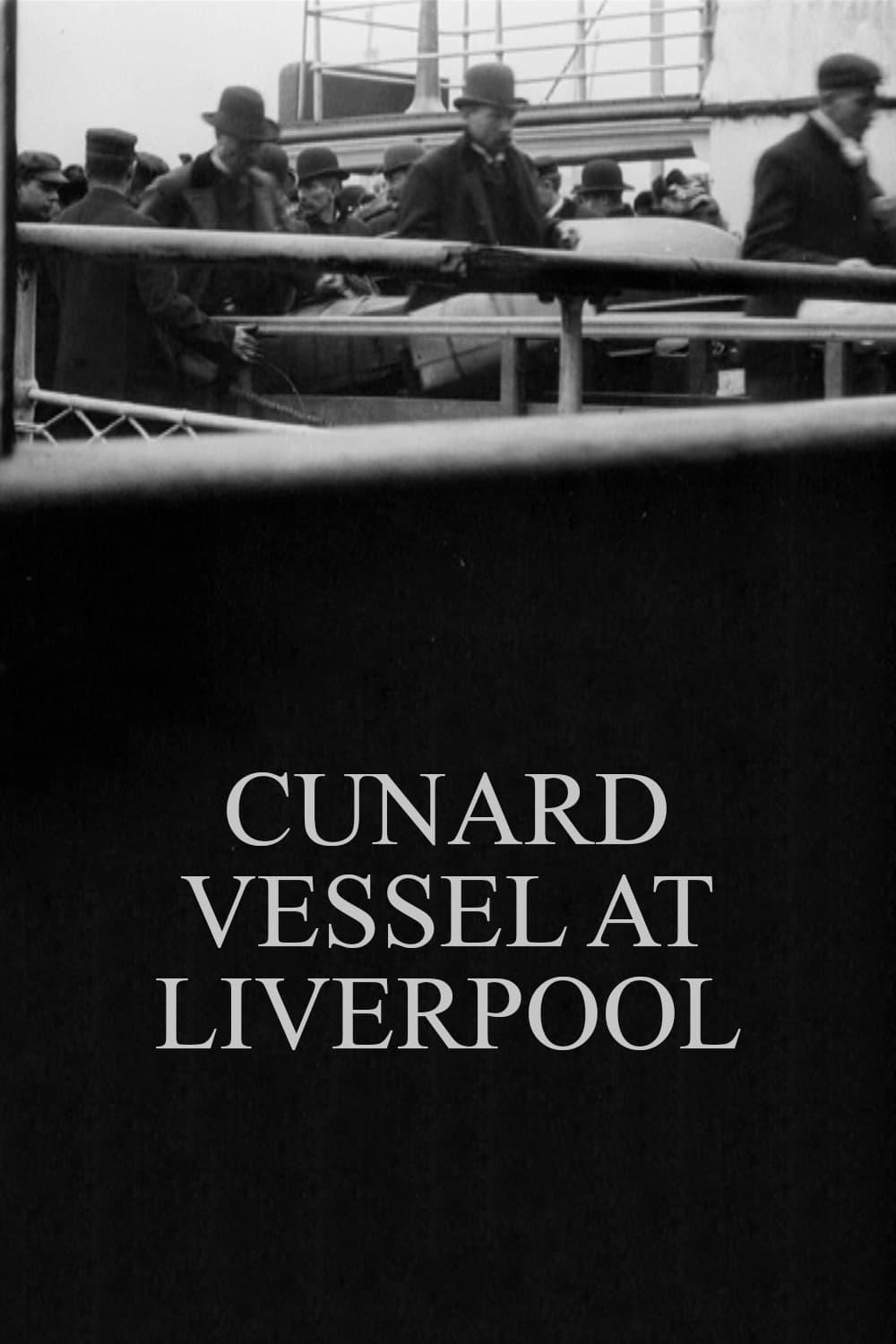 Cunard Vessel at Liverpool poster