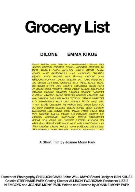 Grocery List poster