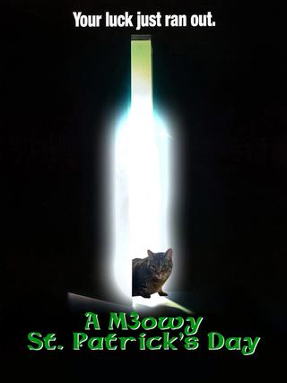 A Meowy St. Patrick's Day poster