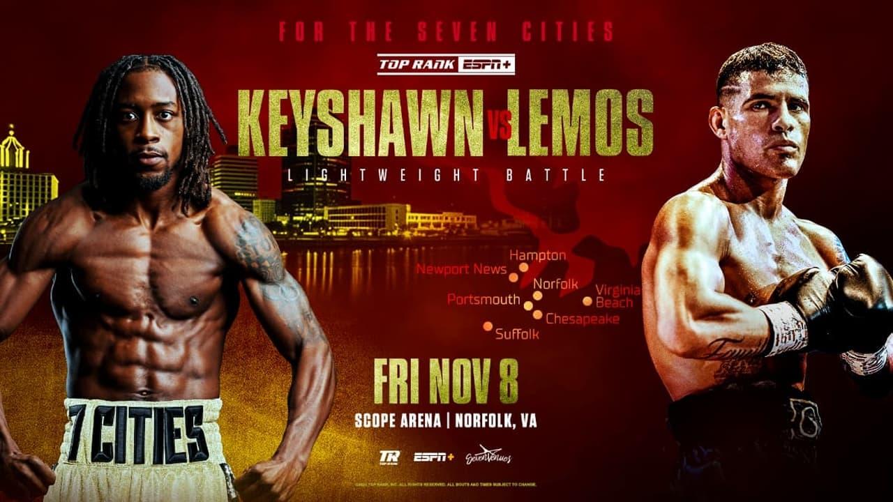 Keyshawn Davis vs. Gustavo Lemos backdrop