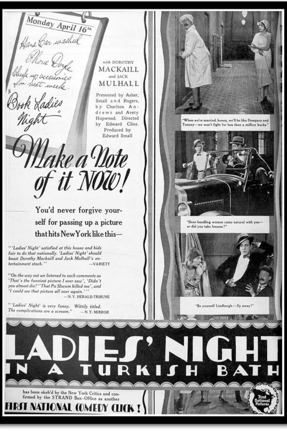 Ladies' Night in a Turkish Bath poster