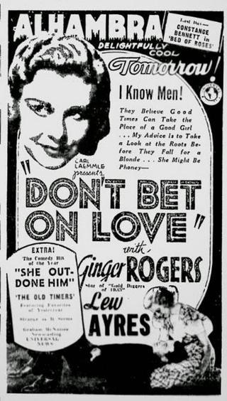 Don't Bet on Love poster