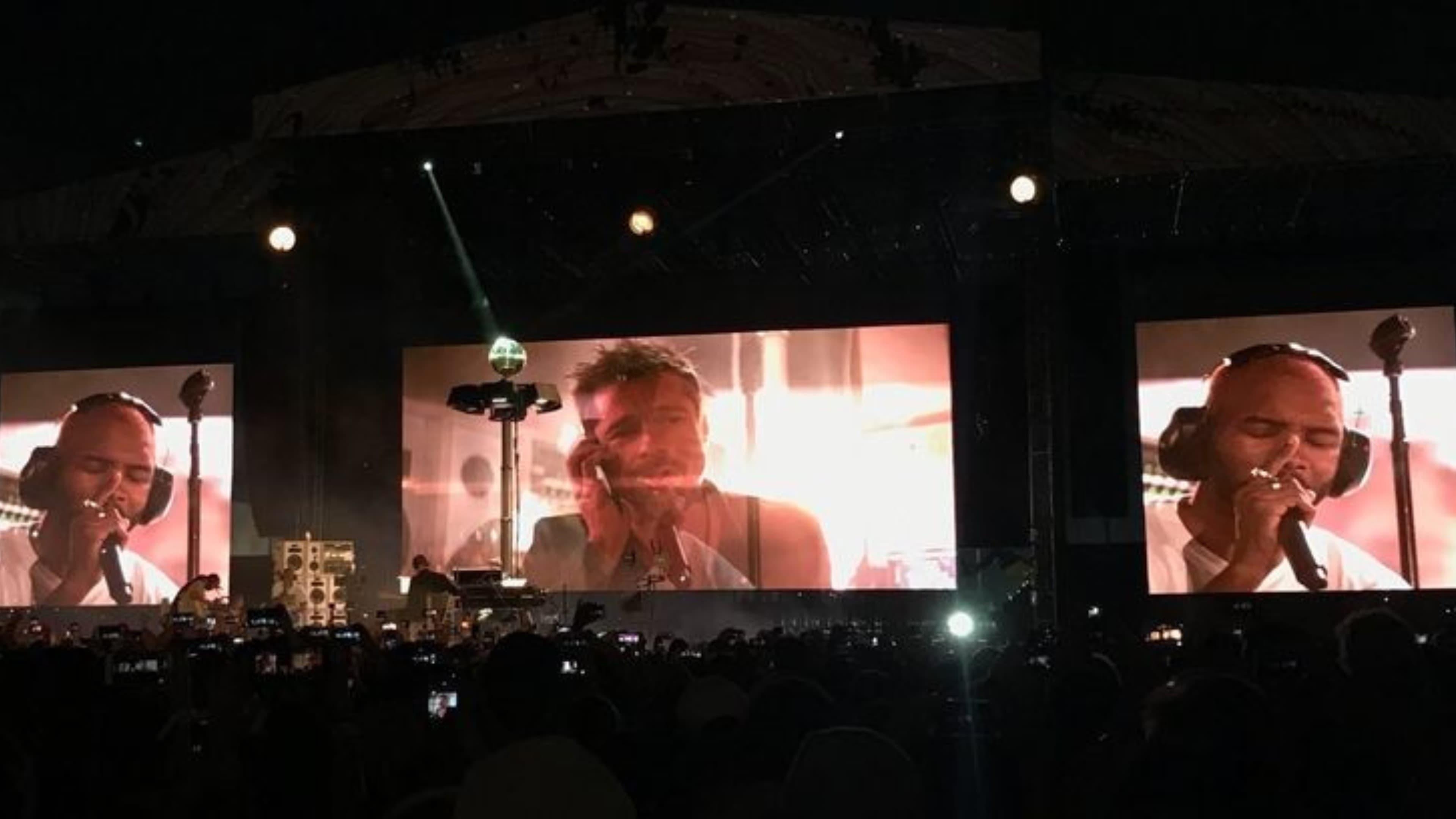 Frank Ocean Live at FYF Festival backdrop