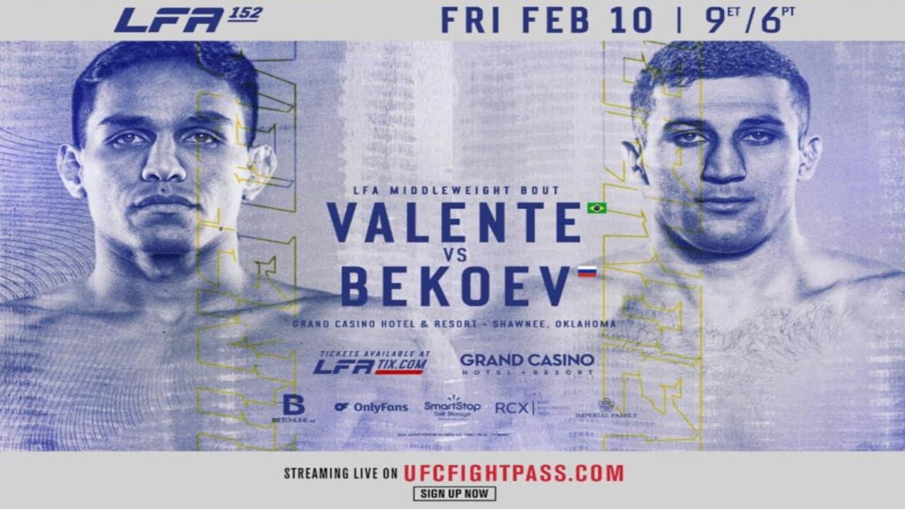 LFA 152: Valente vs. Bekoev backdrop