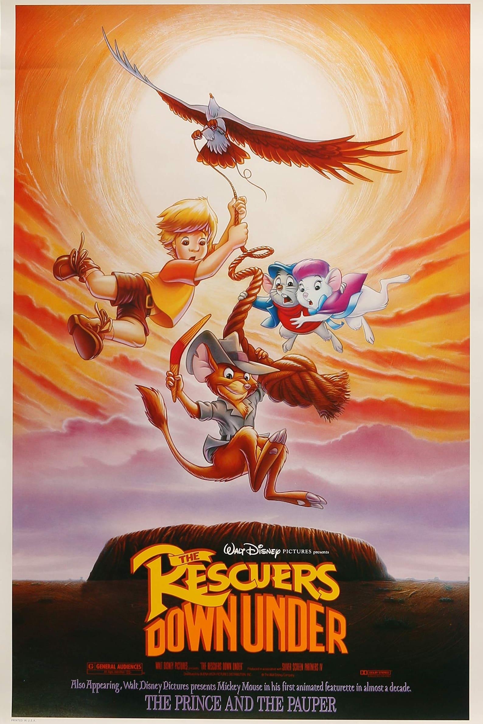 The Rescuers Down Under poster