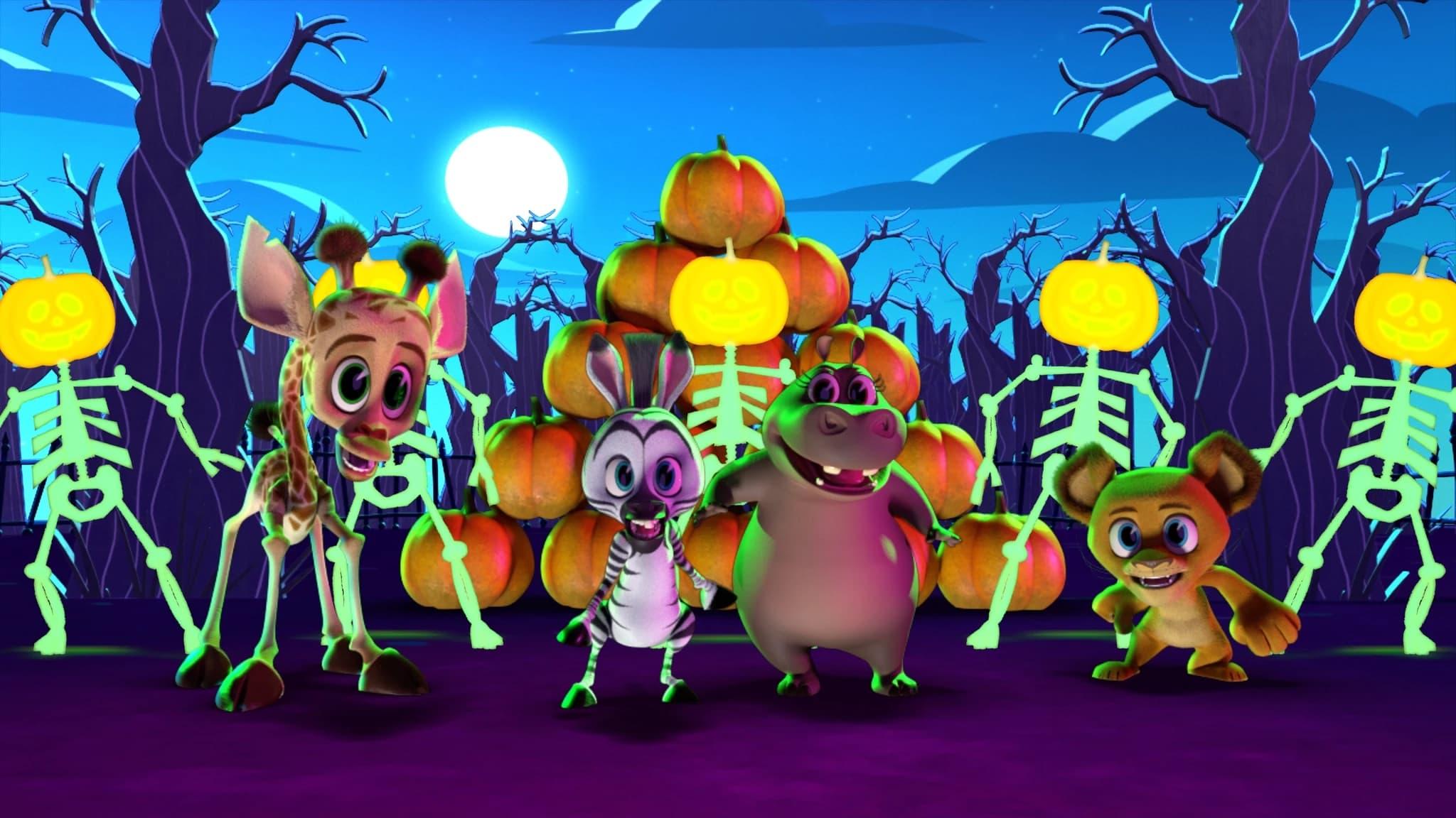 Madagascar: A Little Wild - A Fang-Tastic Halloween backdrop
