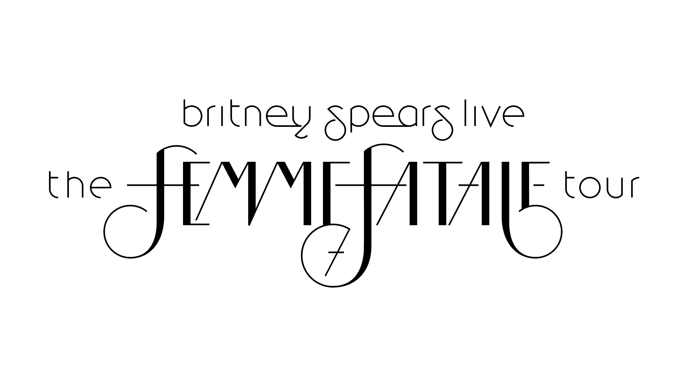 Britney Spears Live The Femme Fatale Tour logo