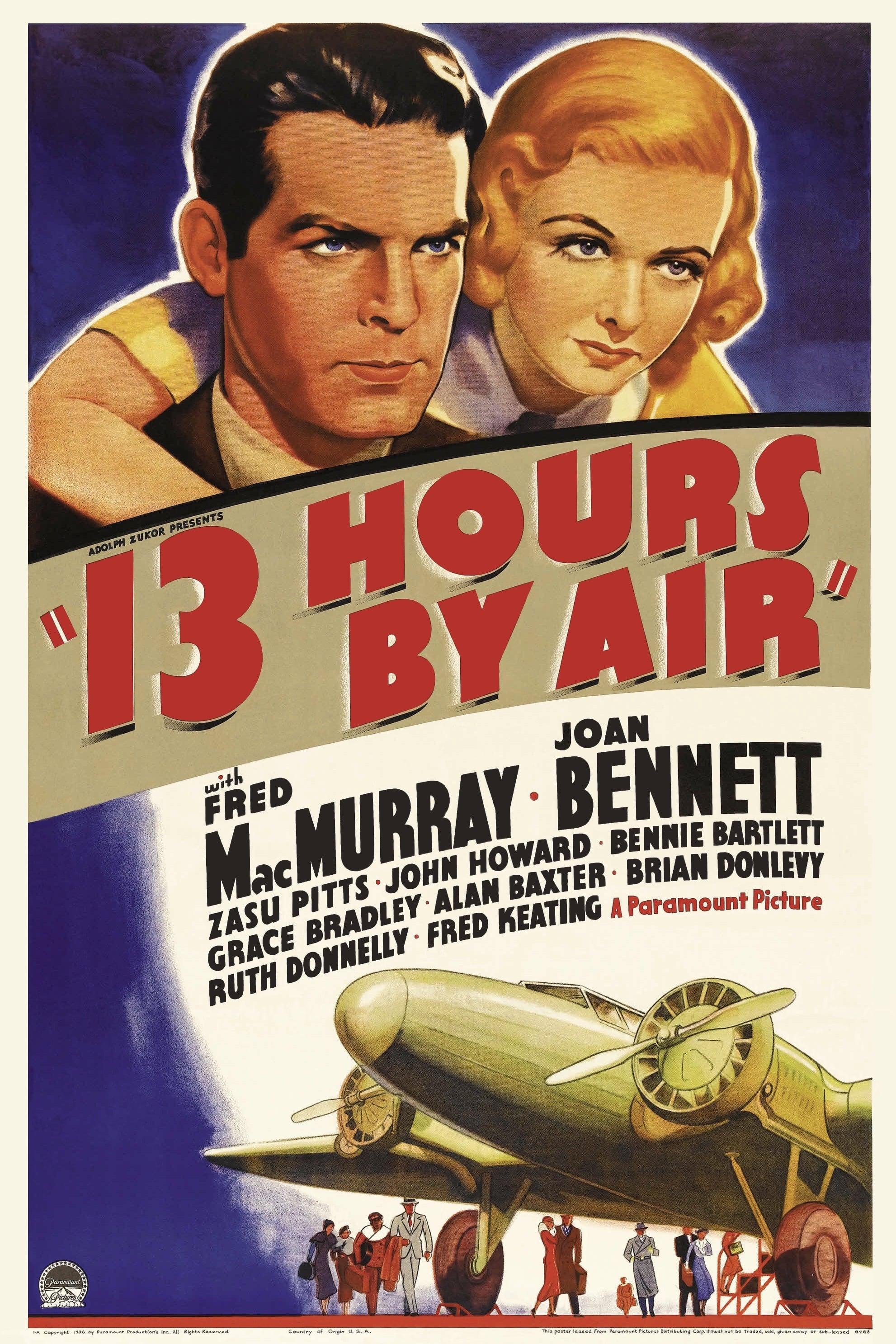 13 Hours by Air poster