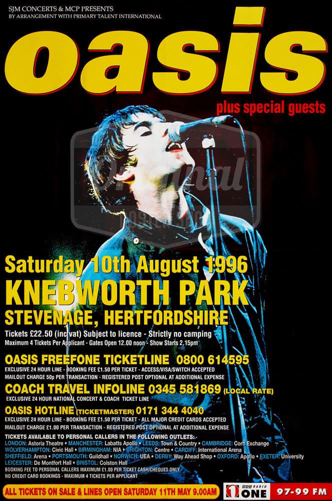 Oasis: Second Night Live at Knebworth Park poster