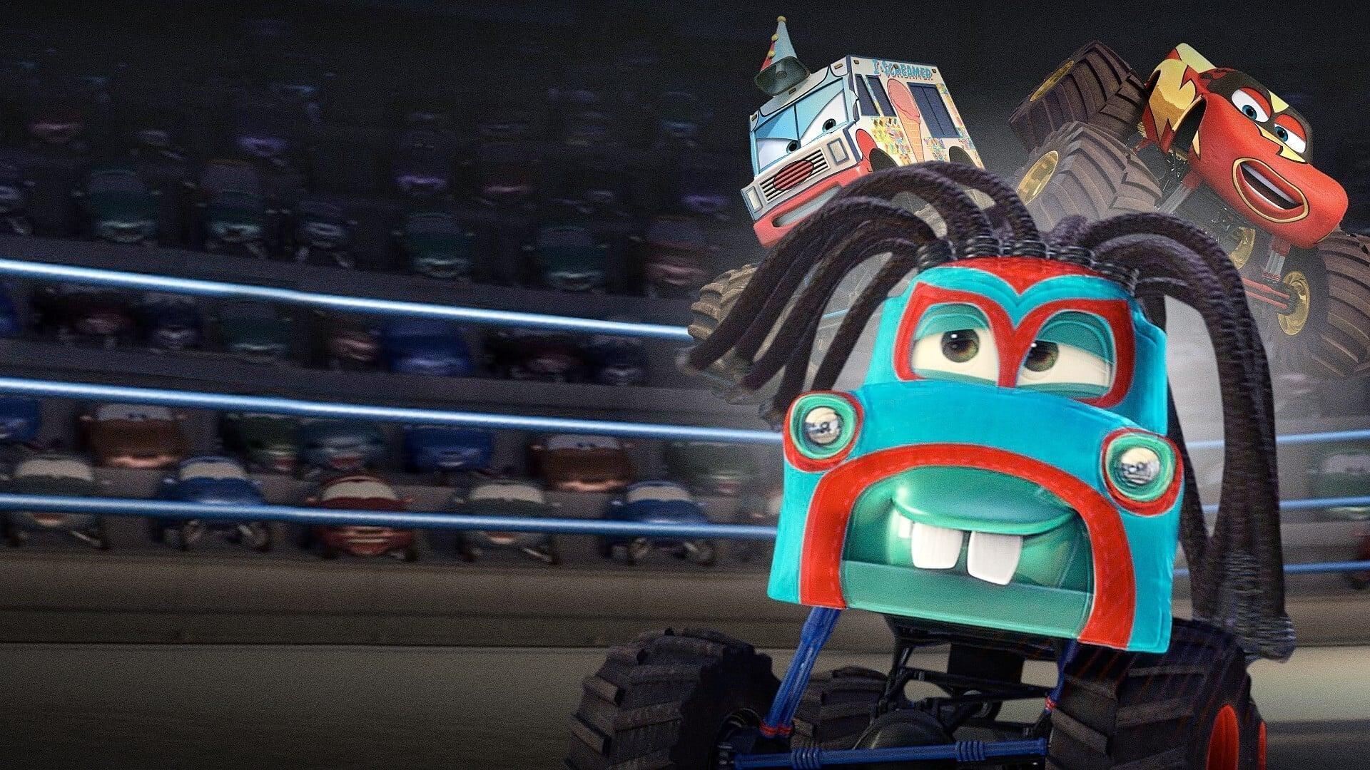 Monster Truck Mater backdrop
