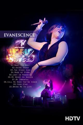 Evanescence: MTV World Stage poster