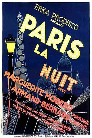 Paris by night poster