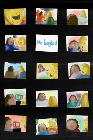 We laughed poster