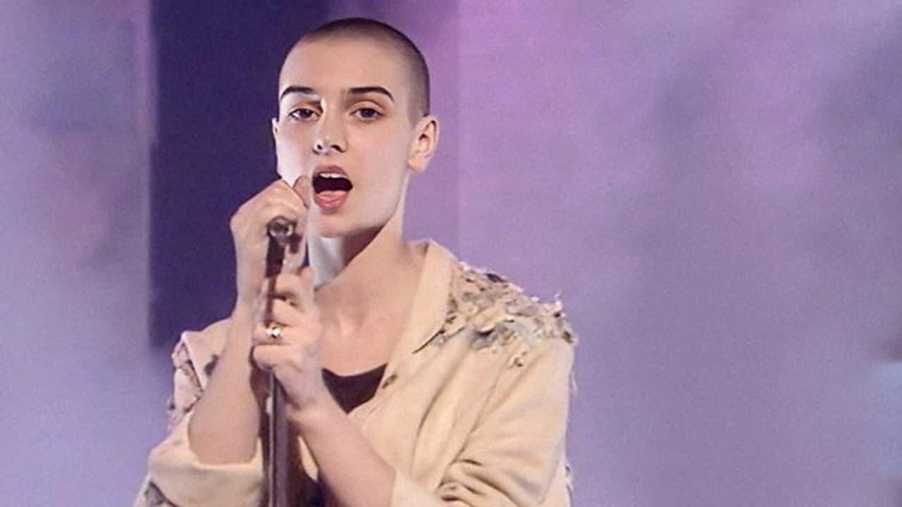 Sinéad O'Connor at the BBC backdrop