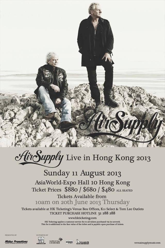 Air Supply - Live in Hong Kong poster