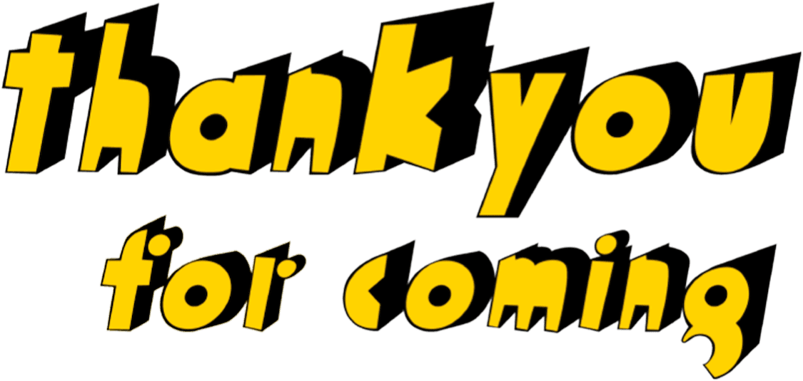 Thank You for Coming logo