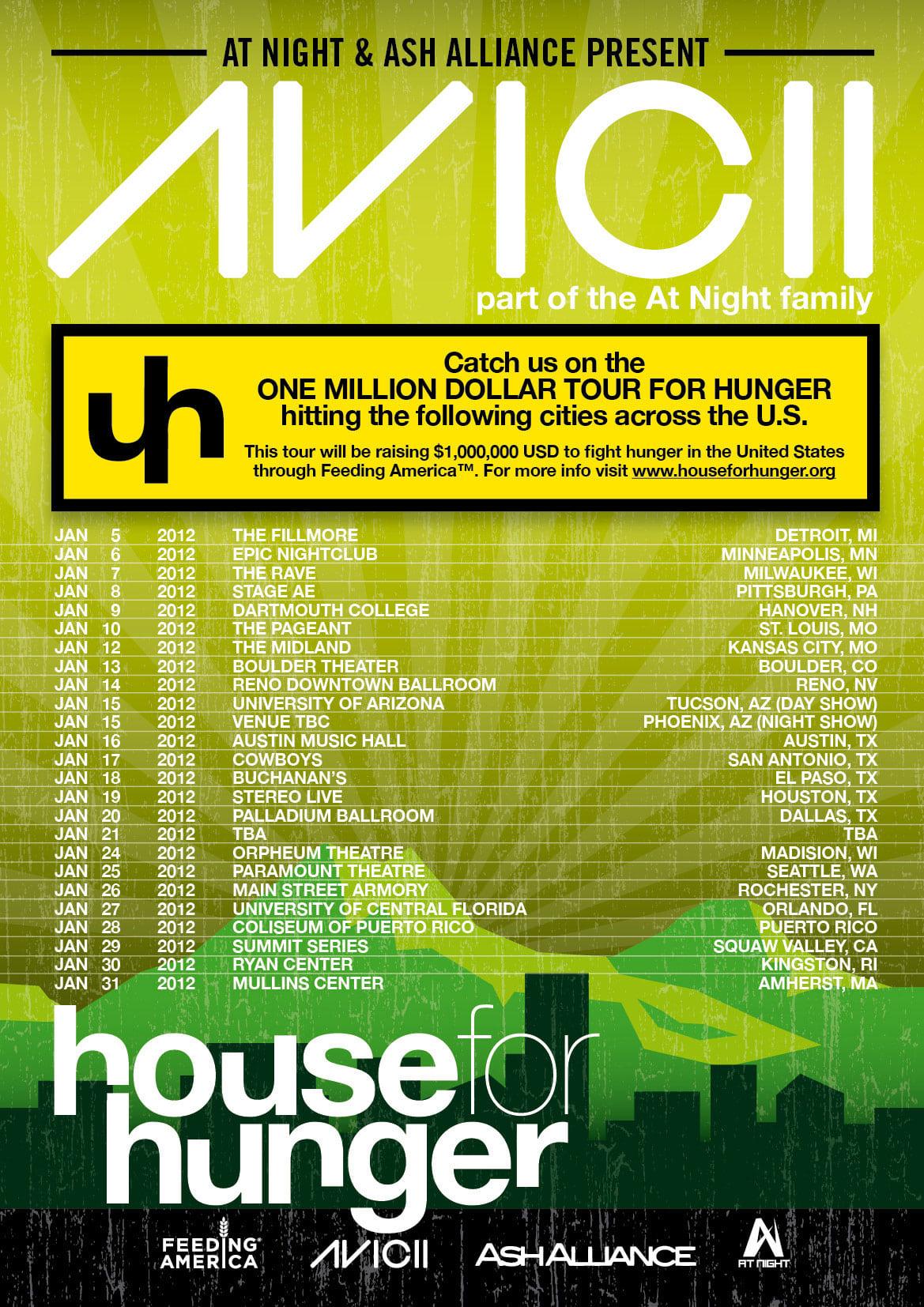 Avicii on Tour poster