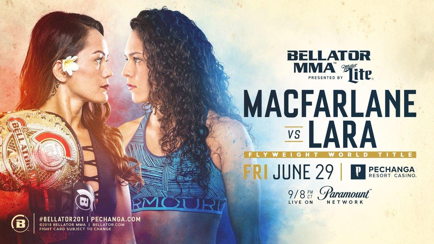 Bellator 201: Macfarlane vs. Lara backdrop