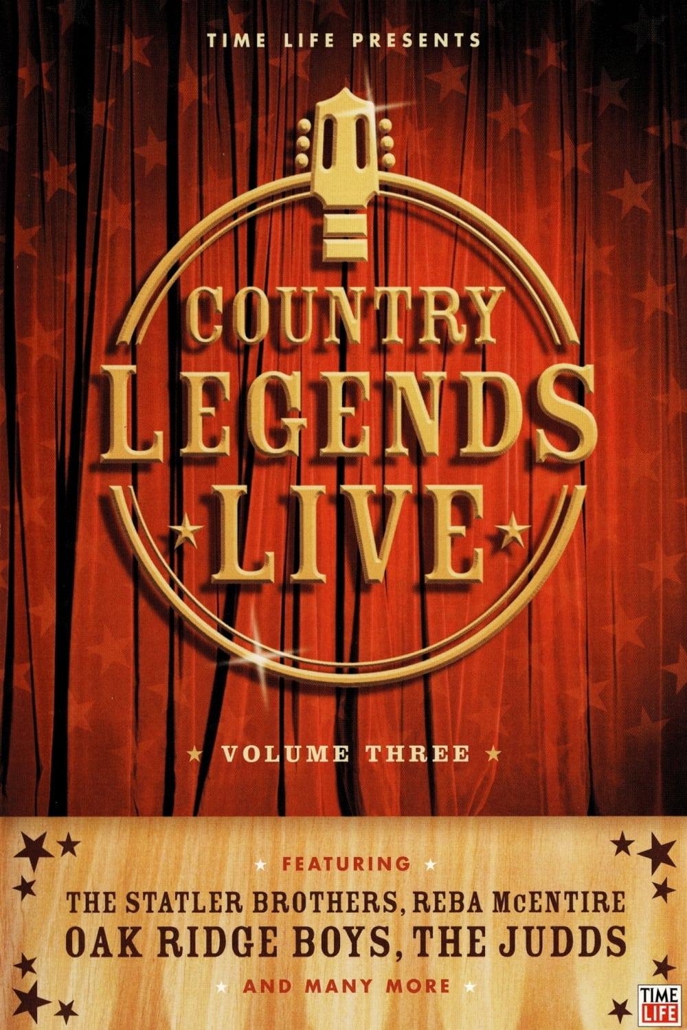 Time-Life: Country Legends Live, Vol. 3 poster