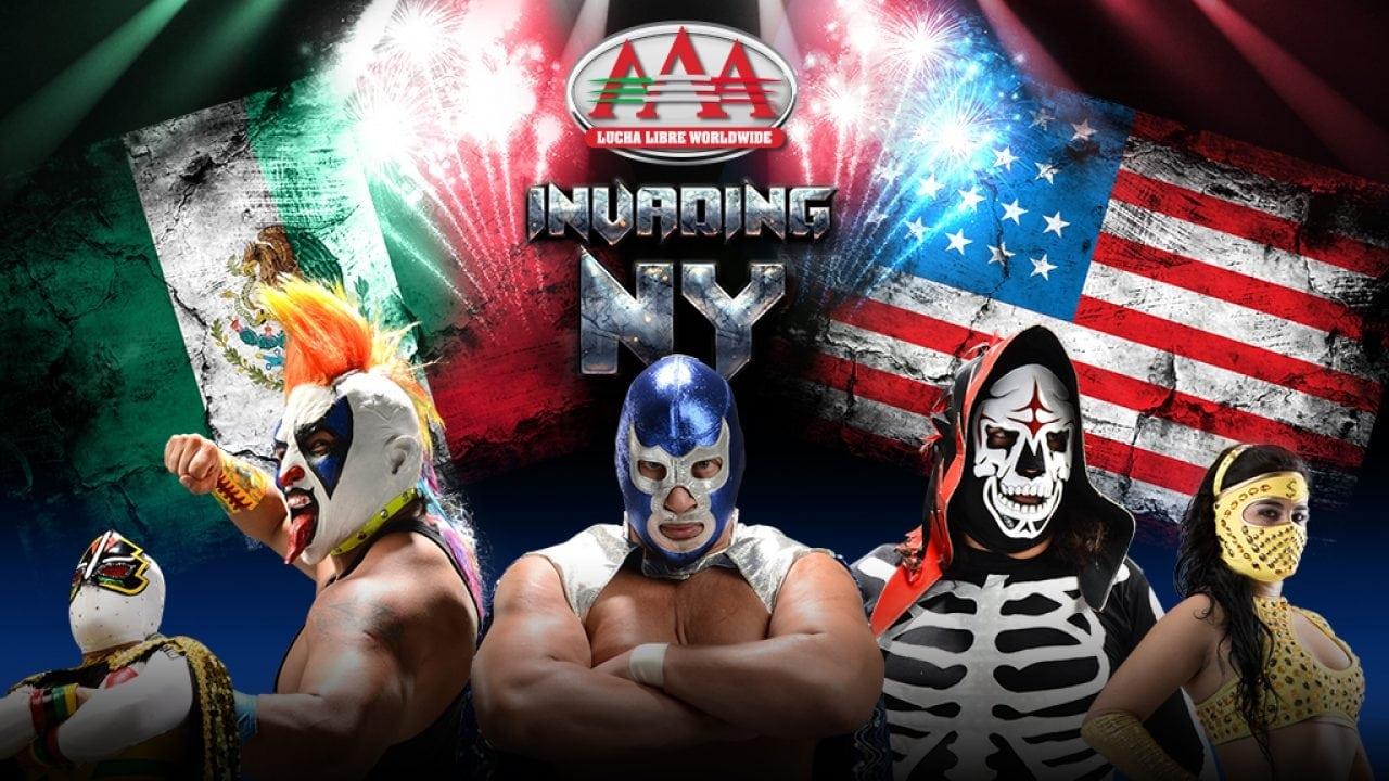 Lucha Libre AAA Invading New York backdrop