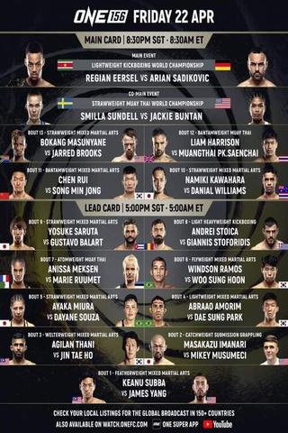 One Championship: ONE 156 poster