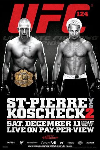 UFC 124: St-Pierre vs. Koscheck 2 poster