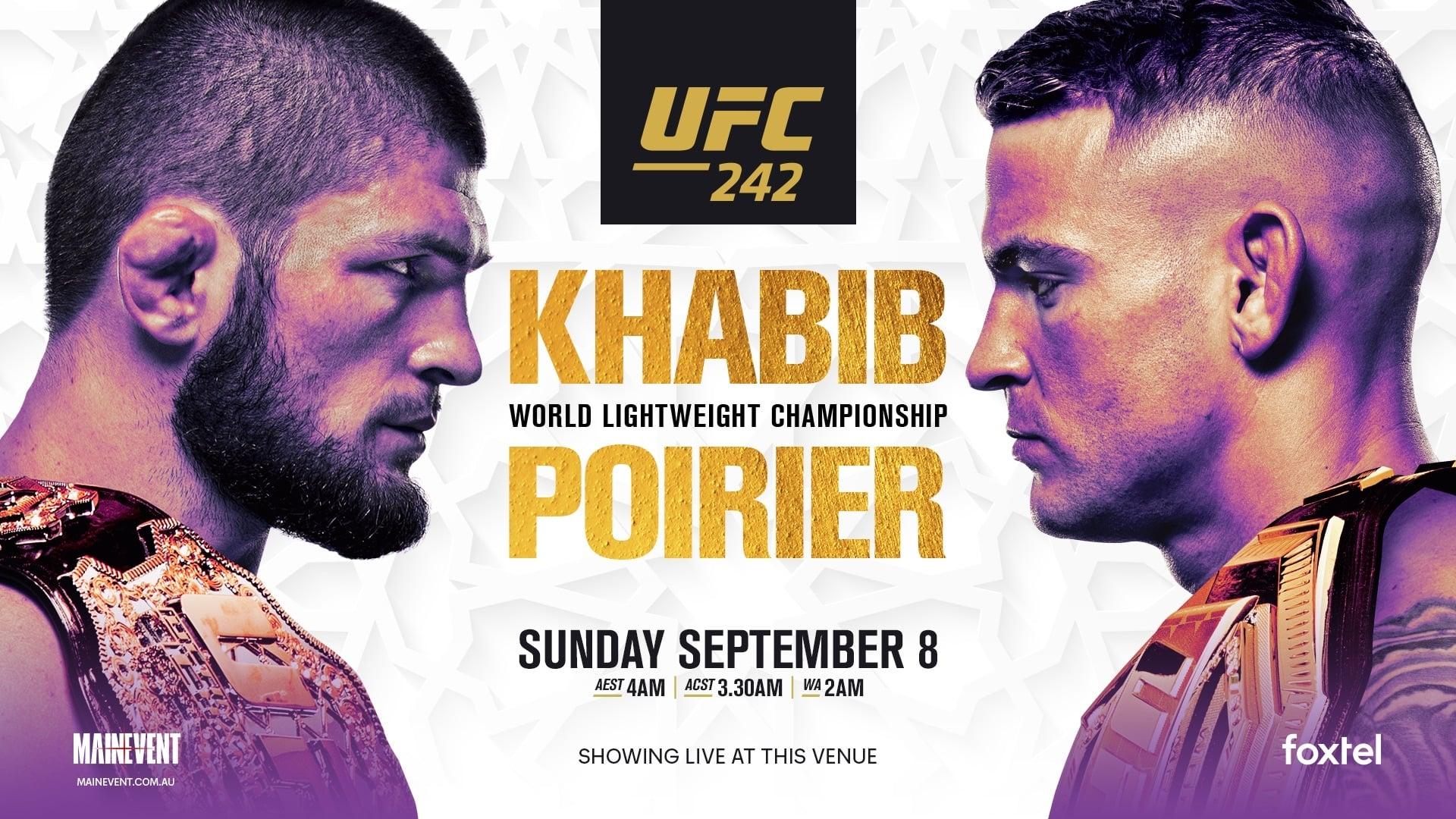 UFC 242: Khabib vs. Poirier backdrop