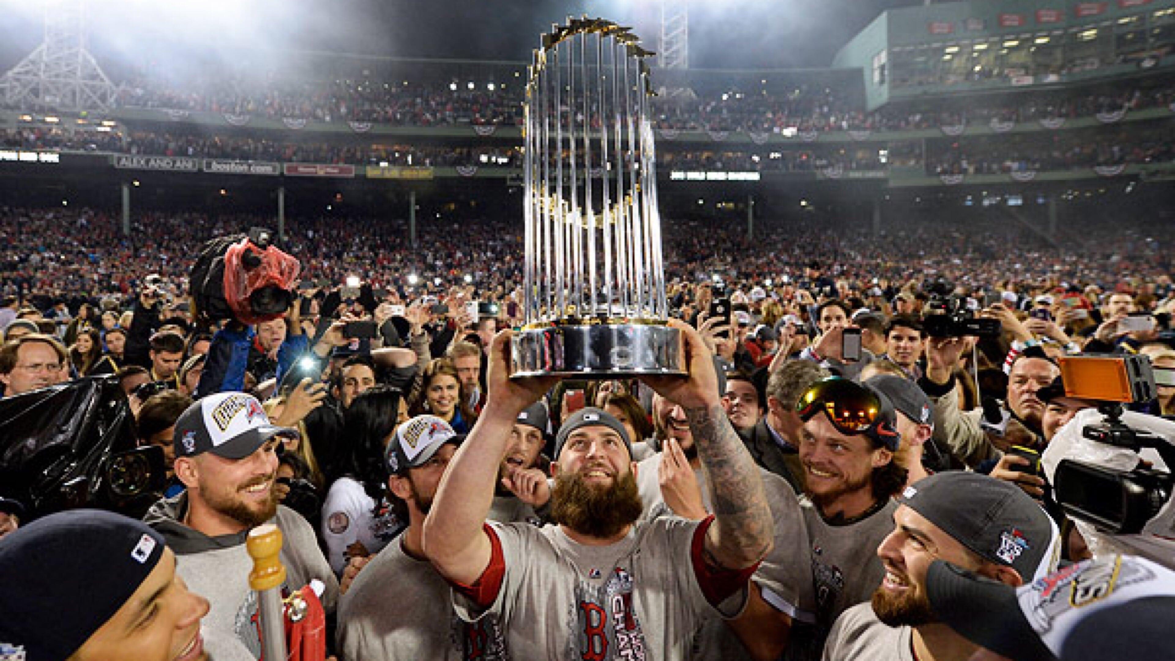 Band of Bearded Brothers: The 2013 World Champion Red Sox backdrop