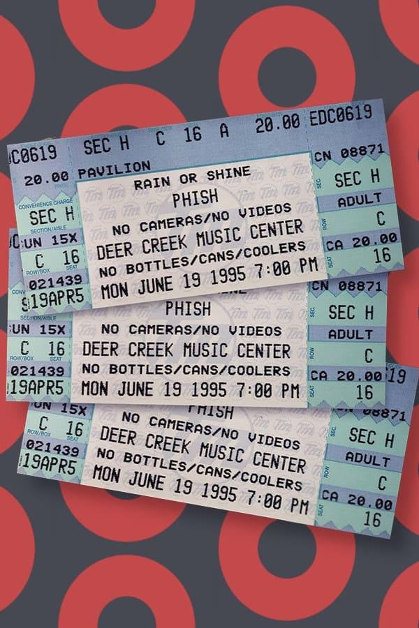 Phish -1995-06-19 - Deer Creek Music Center, Noblesville, IN poster