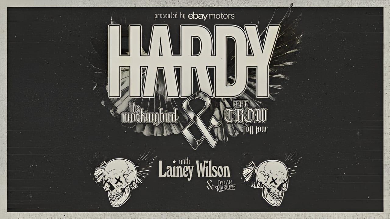 HARDY and Lainey Wilson: THE MOCKINGBIRD & THE CROW FALL TOUR backdrop