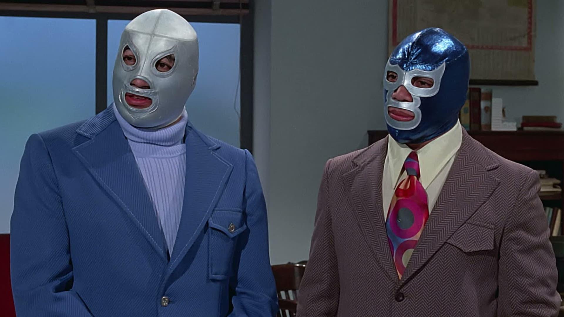 Santo and Blue Demon vs. Dr. Frankenstein backdrop