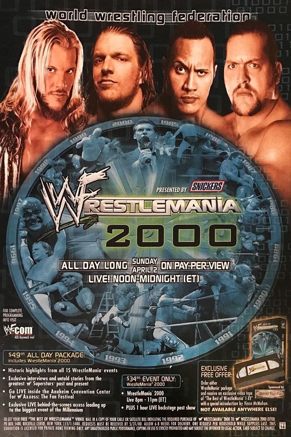 WWE WrestleMania 2000 poster