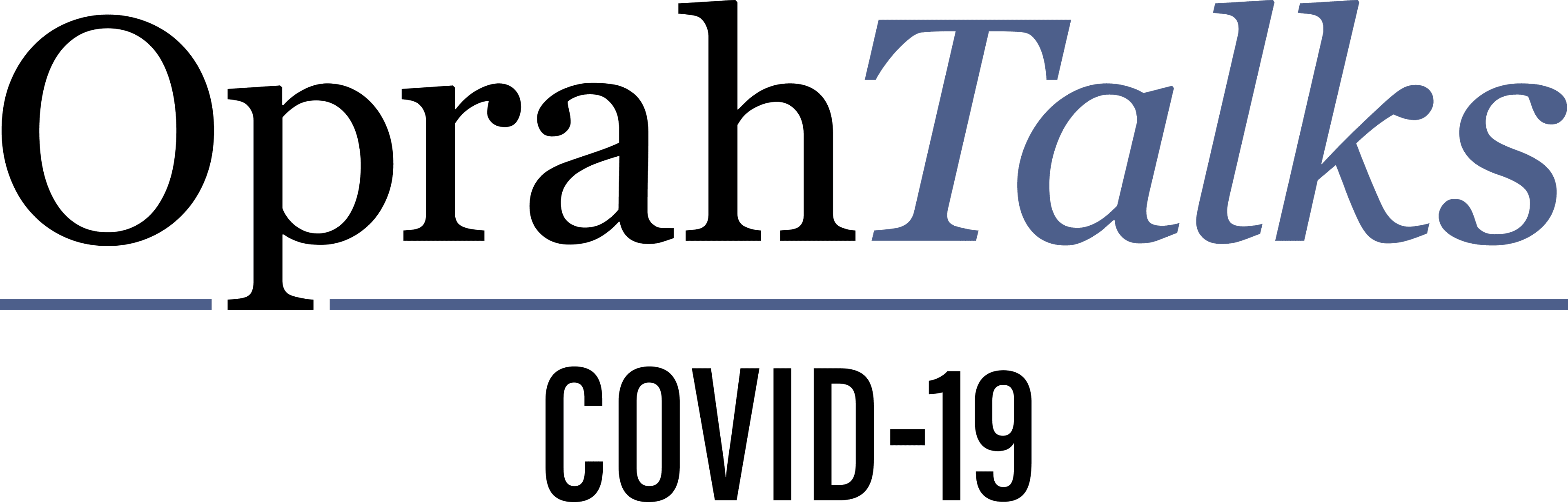 Oprah Talks COVID-19 logo