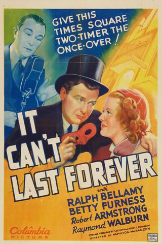It Can't Last Forever poster