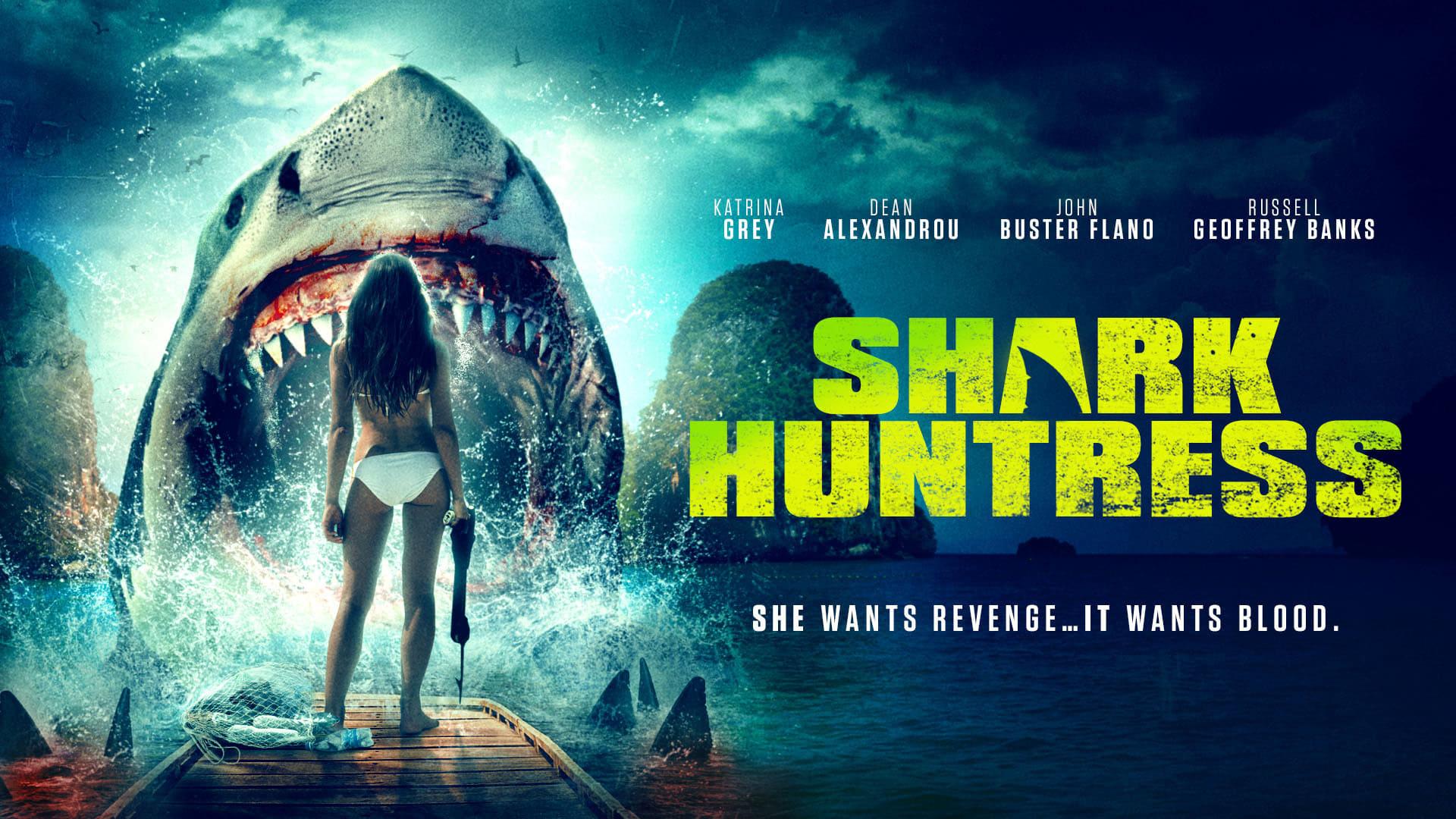 Shark Huntress backdrop