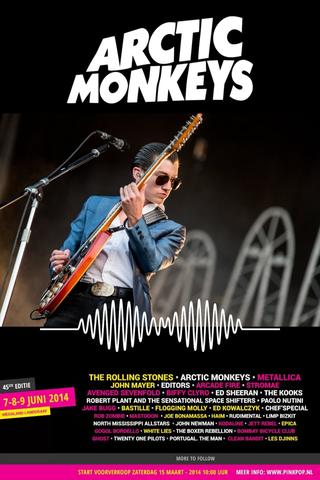 Arctic Monkeys Live at Pinkpop Festival 2014 poster