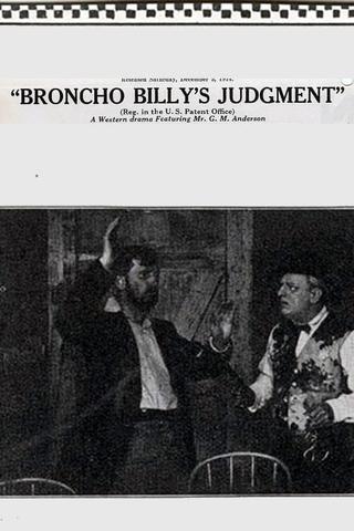 Broncho Billy's Judgment poster