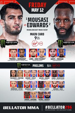 Bellator 296: Mousasi vs. Edwards poster