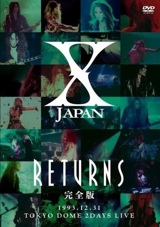 X JAPAN RETURNS 1993.12.31 Tokyo Dome 2 Days Live poster