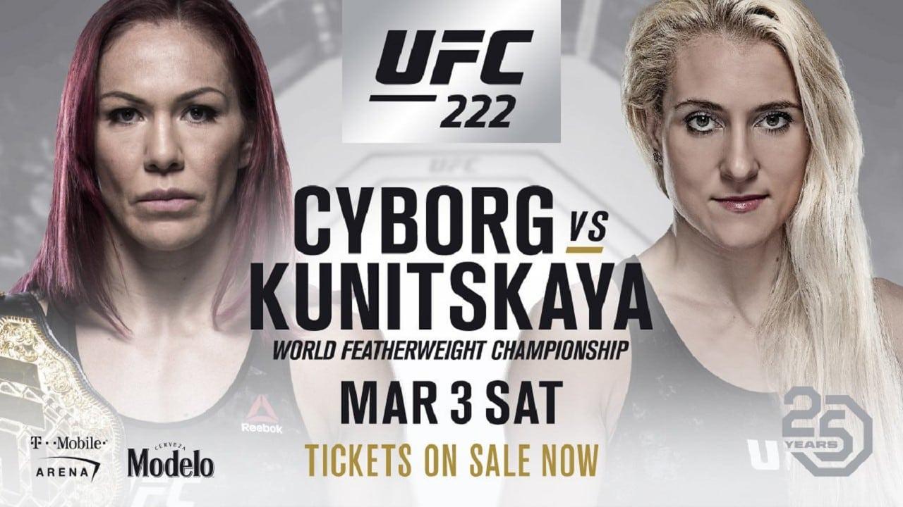 UFC 222: Cyborg vs. Kunitskaya backdrop