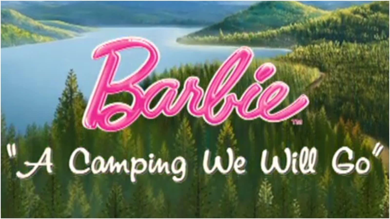Barbie: A Camping We Will Go backdrop