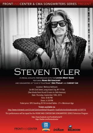 Steven Tyler ‎– Front And Center poster