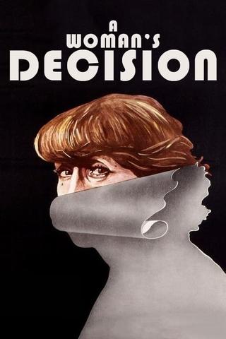A Woman's Decision poster